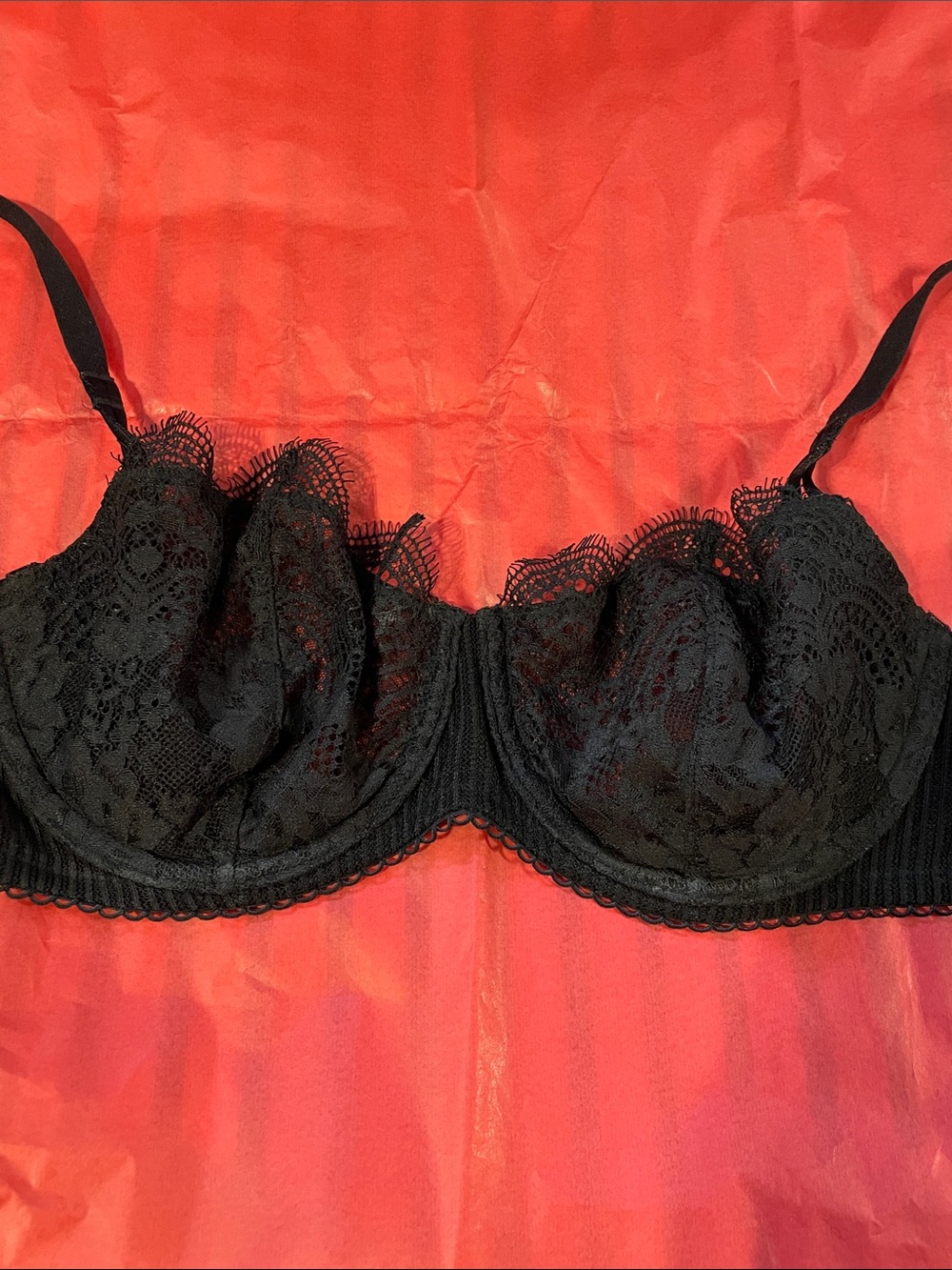 Victoria's Secret Black Lace Underwire Bra